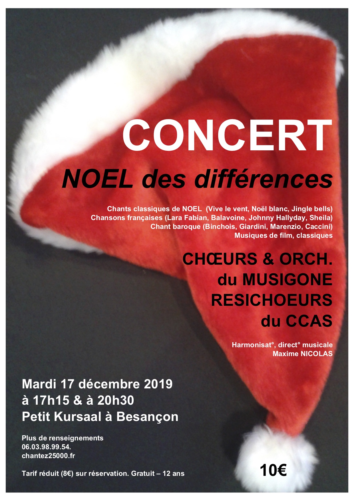 concert Noël des Différences